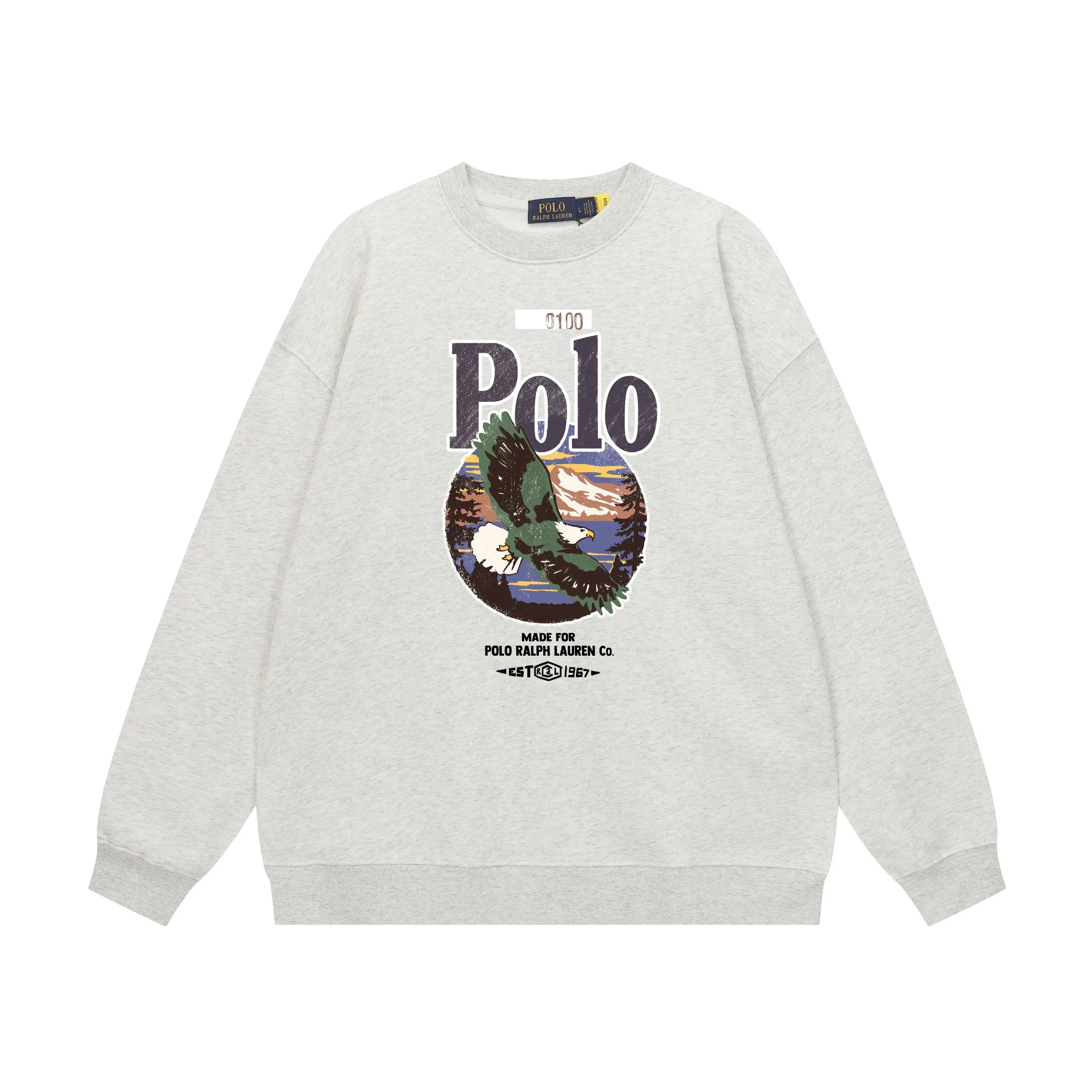 P200 Long-term stock] RalphLauren/Ralph Lauren 2025 autumn and winter new bear letter print 420g heavy large terry sweatshirt Ralph Lauren's age-reducing item, the coat fabric is made of 85% cotton ➕15% polyester, which not only retains the softness, comfort and breathability of cotton, but also adds the wear resistance and wrinkle resistance of polyester fiber, making the clothes more durable and easy to care for. Even in slightly cooler weather, you won't feel stuffy when wearing it. This kind of fabric has a natural crisp feel and is not easy to pill or deform. The bear on the chest is printed with English letters. It is full of color, full of three-dimensionality, and lifelike, adding a bit of liveliness and interest to the whole sweatshirt. There is no pressure to dress, regardless of age or gender. Complete accessories! Color: black, white, navy blue, light floral gray Size: M-L-XL-XXL